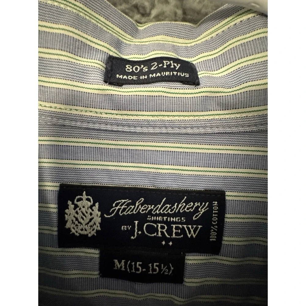 J Crew Haberdashery Shirt Men's Medium Long Sleeve 80s‎ Two Ply